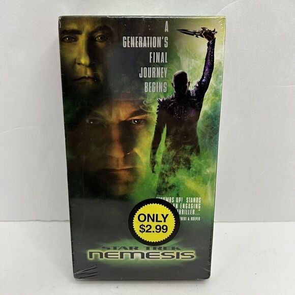 Factory Sealed STAR TREK NEMESIS: A GENERATIONS FINAL JOURNEY BEGINS VHS New - Picture 1 of 6